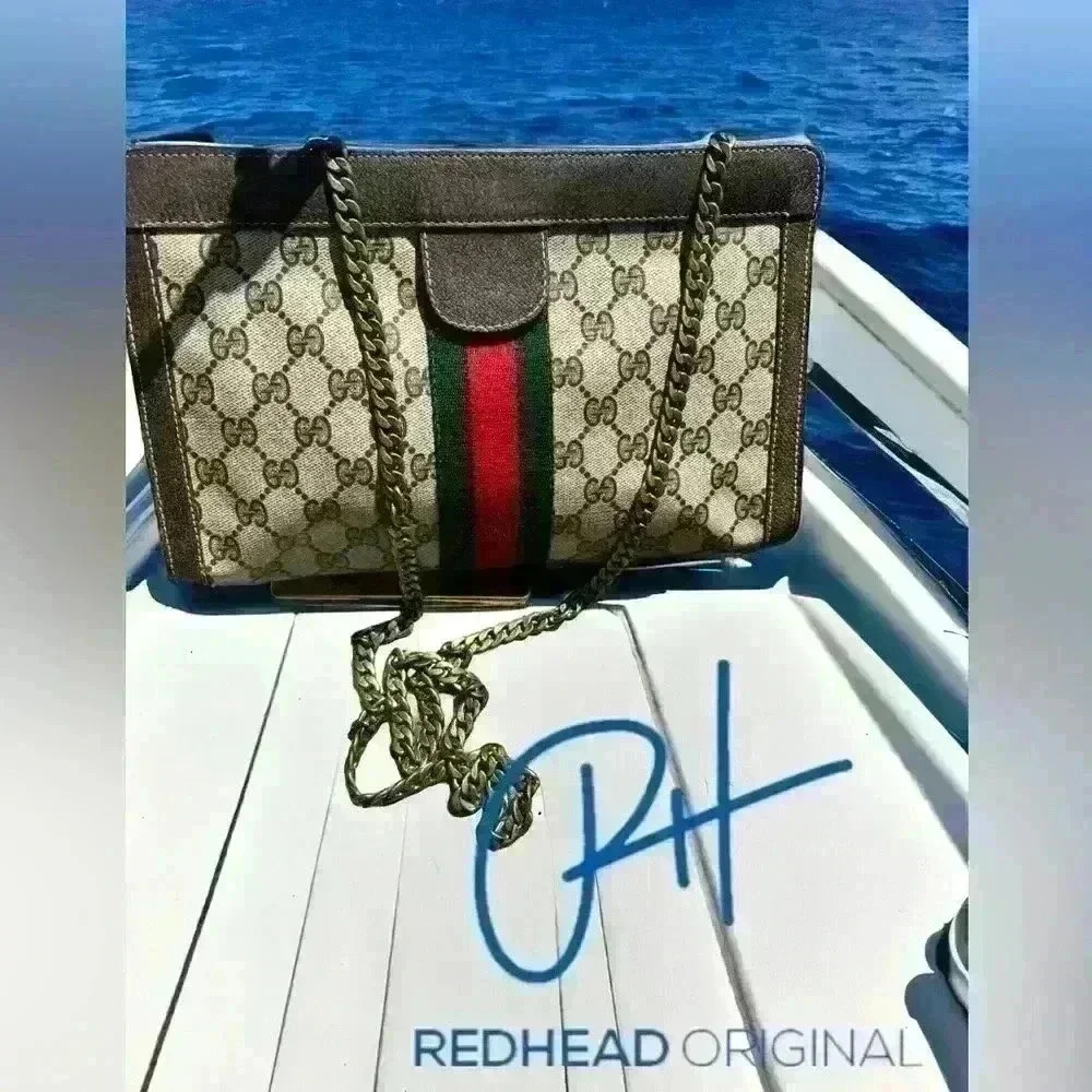 Gucci Ophidia Clutch Crossbody bag- 💯 authentic vintage clutch- interior intact